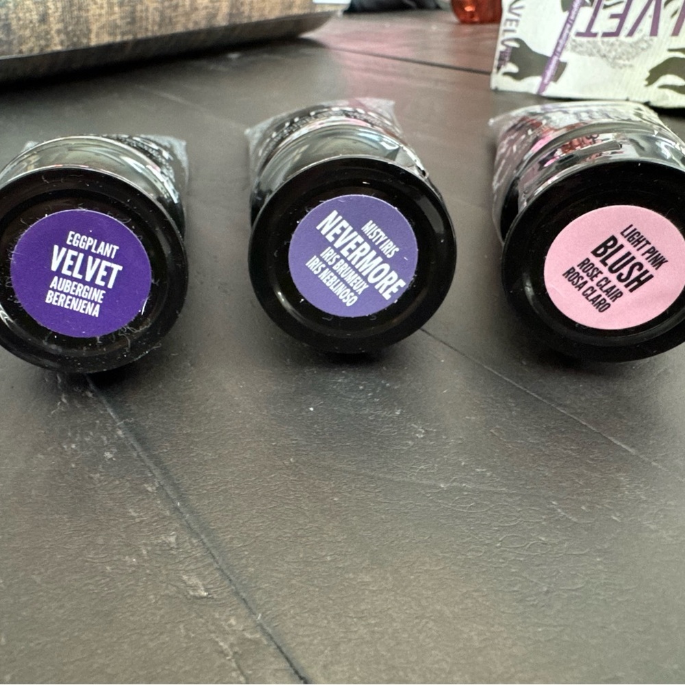 Pulp riot paints Trio - Purple & Pink Shades velvet, nevermore and blush New
